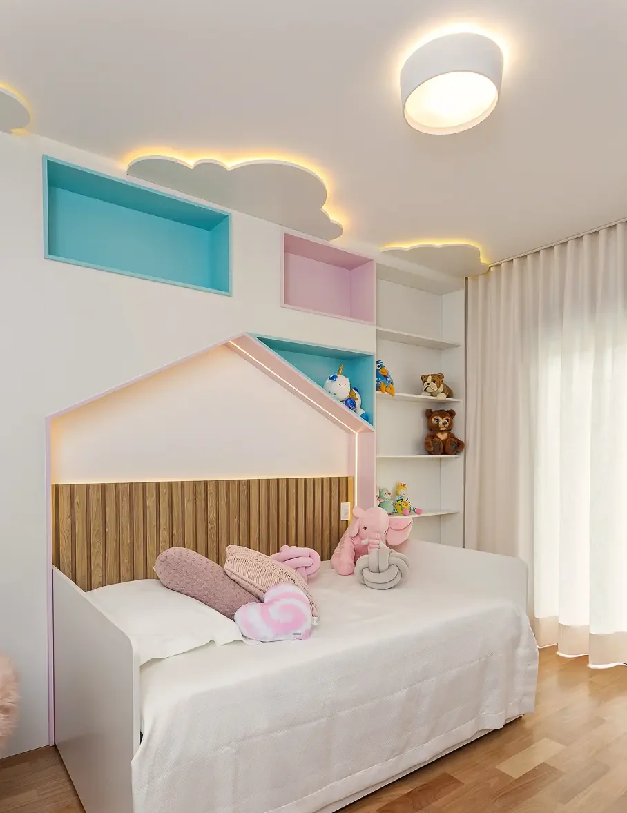 Iluminação para quarto infantil - luz geral.