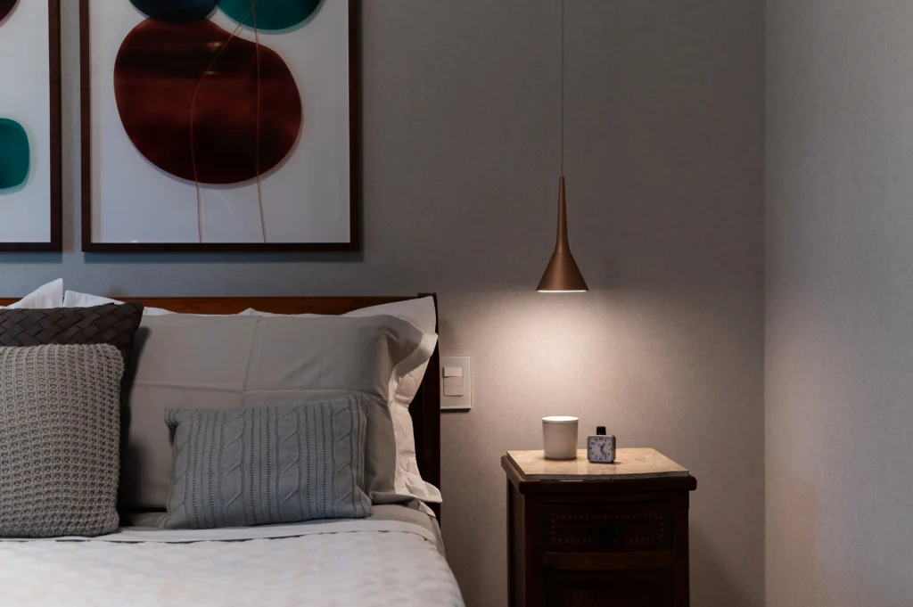 Quarto de casal com pendente